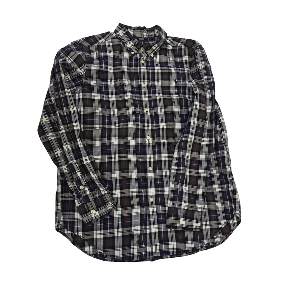 Kids Ralph‎ Lauren Plaid Button Down Shirt XL 18-20 Long Sleeve Casual School